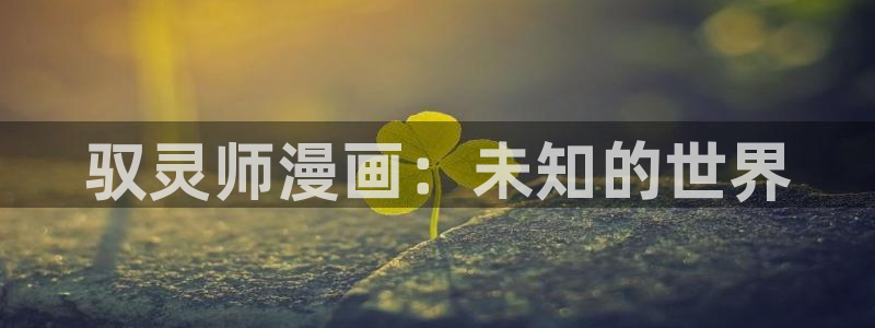 看韩漫的网站有哪些：驭灵师漫画：未知的世界